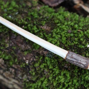 Magick Wand OOAK Curved Wooden Fir Wand for Spell Casting Tools for Witches and Warlocks image 5