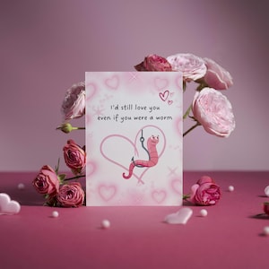 Ik hou van je-kaart | Grappige romantische wenskaart | Leuke en eigenzinnige kaart