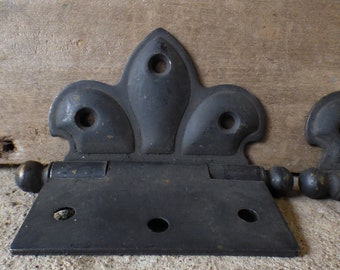 1 X ORNATE BUTTERFLY CAST IRON BUTT CABINET CUPBOARD DOOR HINGE COUNTER FLAP