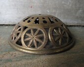 Antique rosette brass cup hardware Decorative embellishment Supplies architectural salvage ornamental lamp chandelier lighting parts