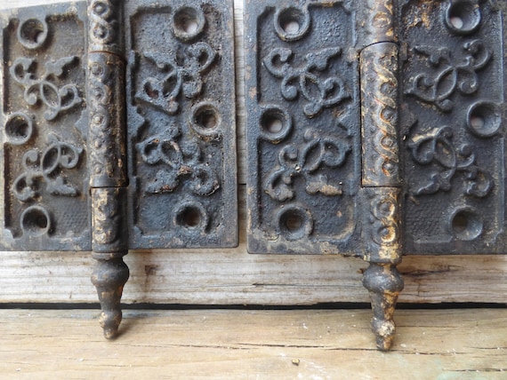 2 Antique Door Hinges Steeple Pins 4 Inch Hinge Victorian Etsy image 0 - 2 Antique Door Hinges Steeple Pins 4 Inch Hinge Victorian Etsy