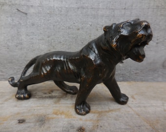 Vintage brass  tiger statue ornamental figurine Supplies