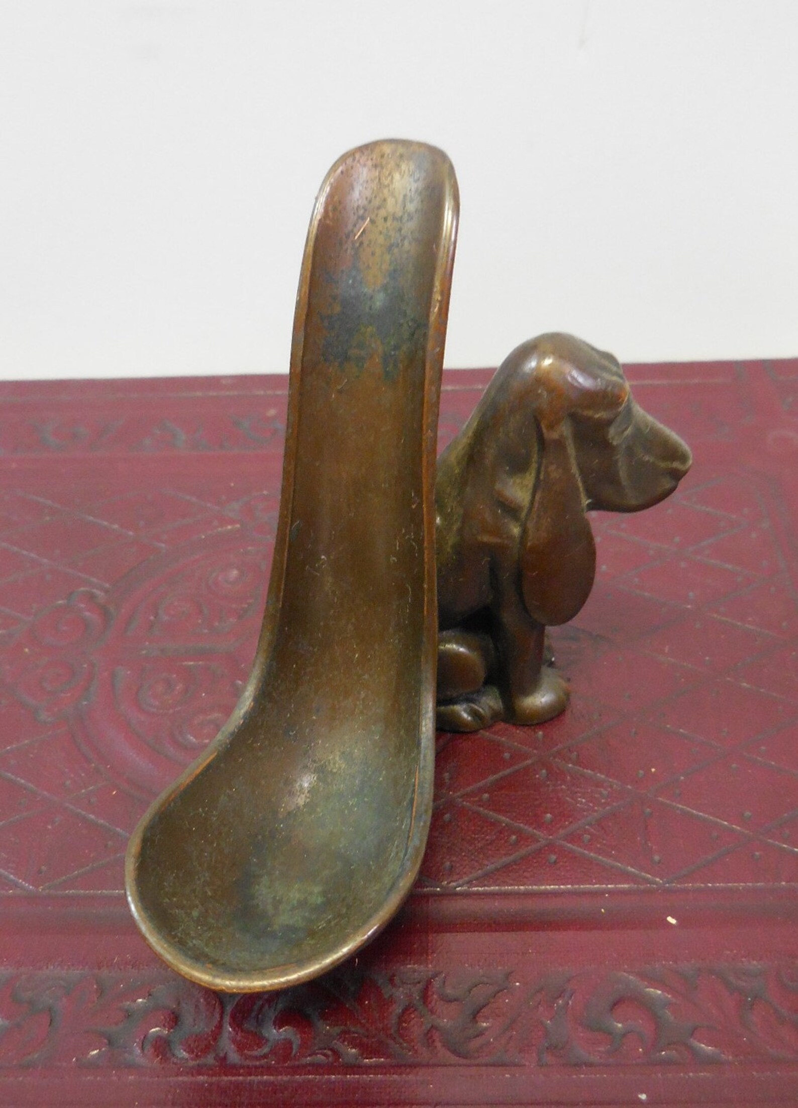 Vintage brass Pipe Holder Basset Hound Dog Smoking figural Etsy