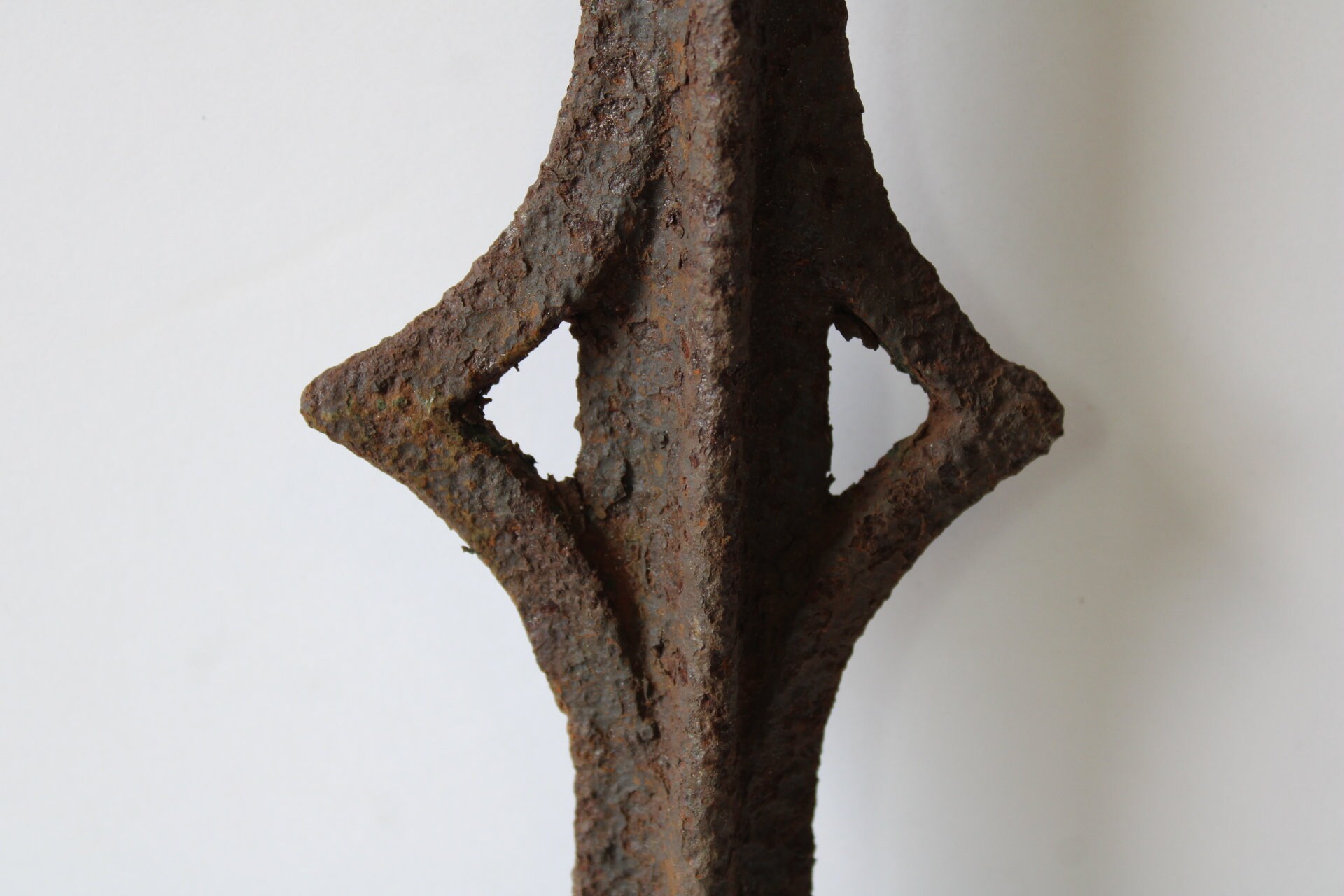 Antique iron fence post finial 34 inch rail gate spear Etsy