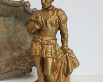 Antique statue Renaissance Man w/ hammer Masonry