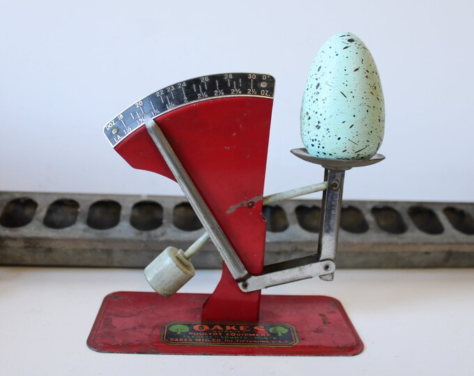 Vintage Egg Grader Oakes Poultry Weigh Scale Farmhouse Salvage