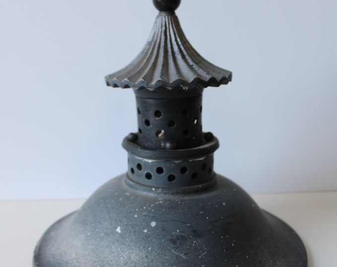Vintage Lamp Post Finial Top Pagoda Topper Architectural Salvage