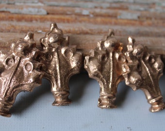 Four vintage brass finials Garden Home Supplies Architectural salvage