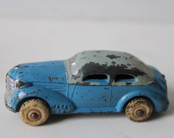 Vintage cast Barclay Slush mold toy car Blue