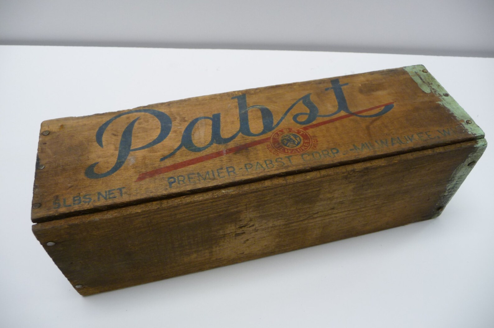 Antique Pabst wooden cheese box Primitive Rustic 5 lb Etsy