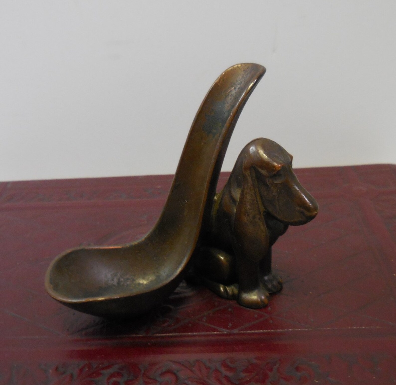 Vintage brass Pipe Holder Basset Hound Dog Smoking figural Etsy