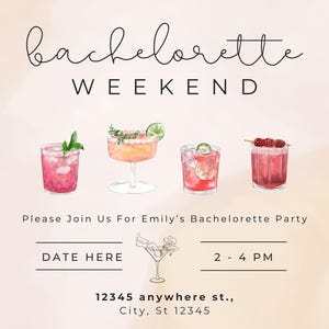 Bachelorette Party Drinks Cute Fun