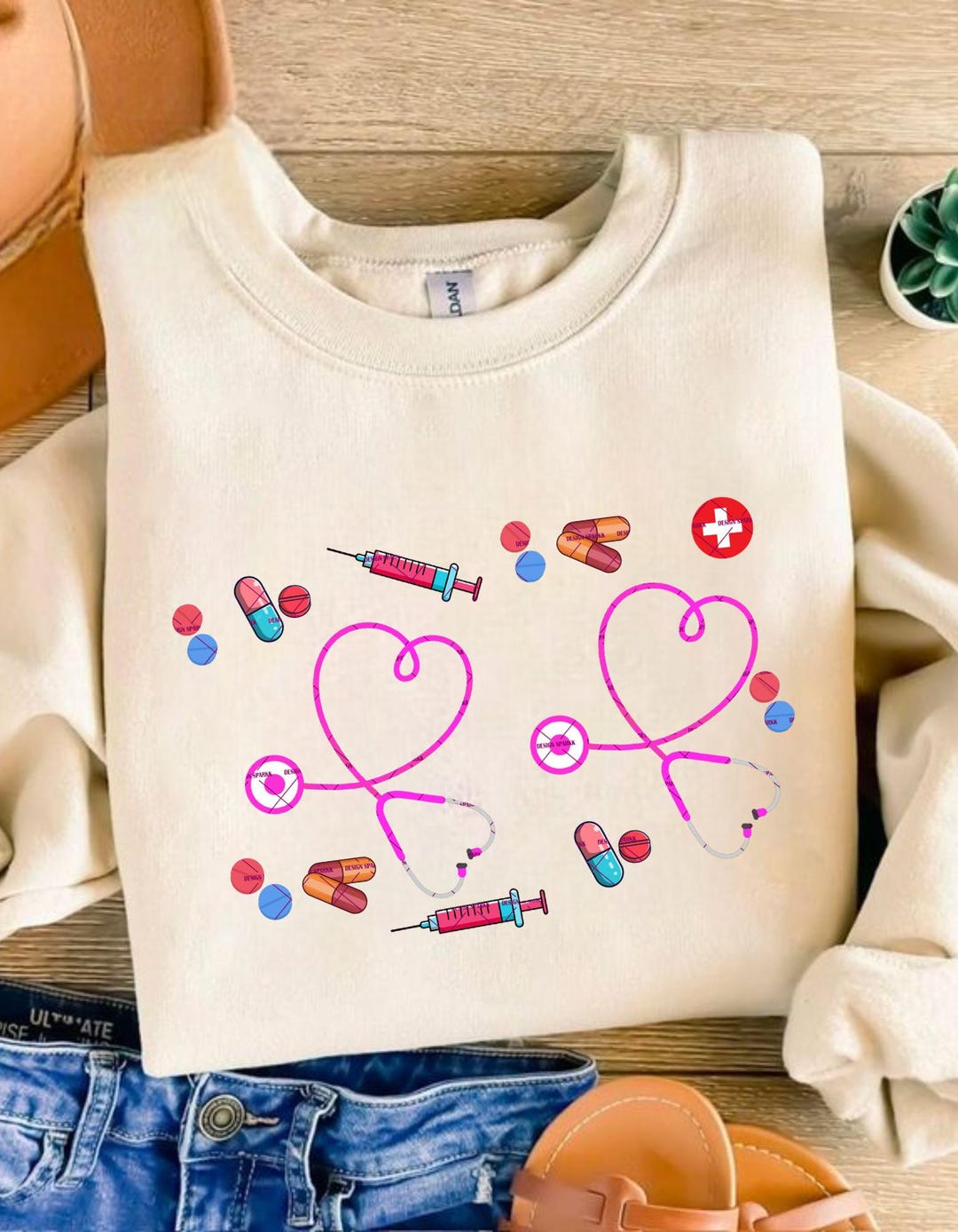 Nurse PNG Sublimation, Cute Medical Stethoscope Clipart, Nurse Life ...