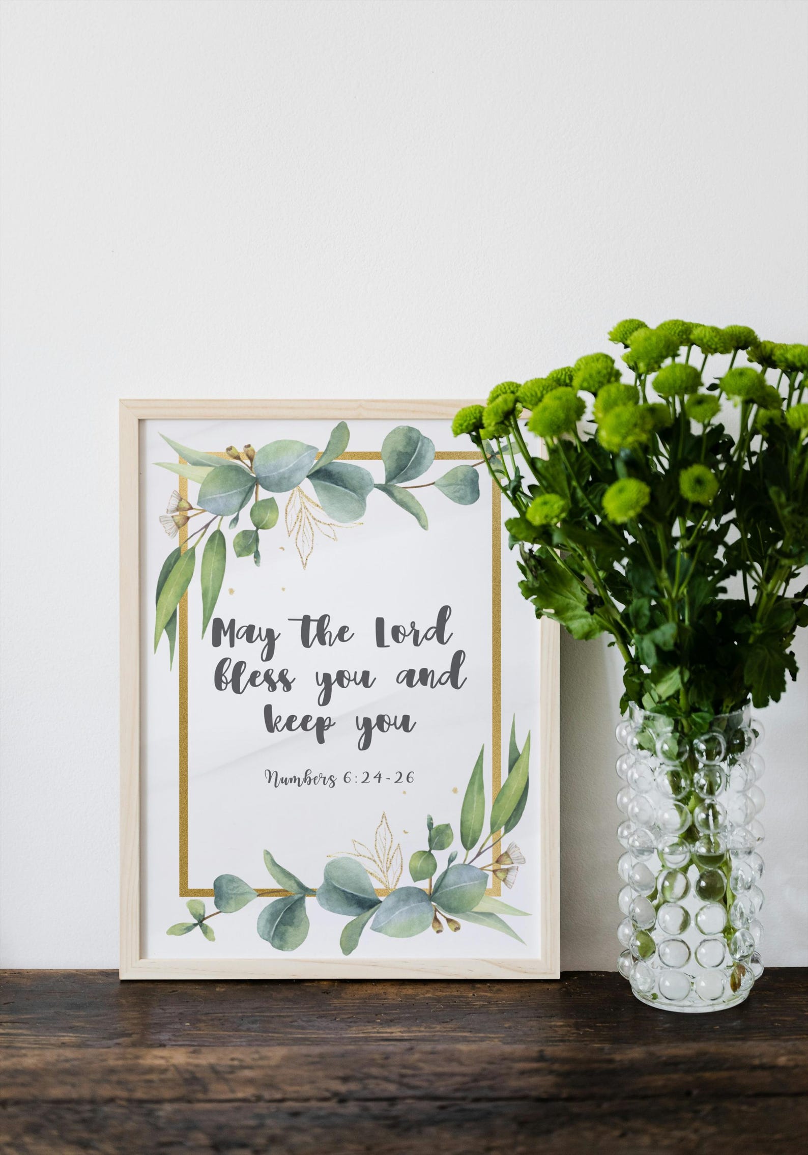 May the Lord Bless You and Keep You Numbers 6:24-26 Bible Verse ...