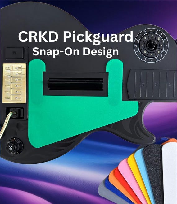 CRKD Guitar Pickguard With Snap-on Design - Right and Left Handed