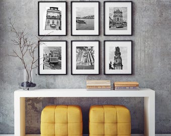 Porto, Portugal Black and White Digital Prints