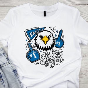 Eagles Doodle PNG - Blue Digital File Trending PNG