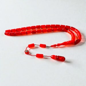 Misbaha de Faturan Rojo – Cuentas de oración turcas de estilo otomano