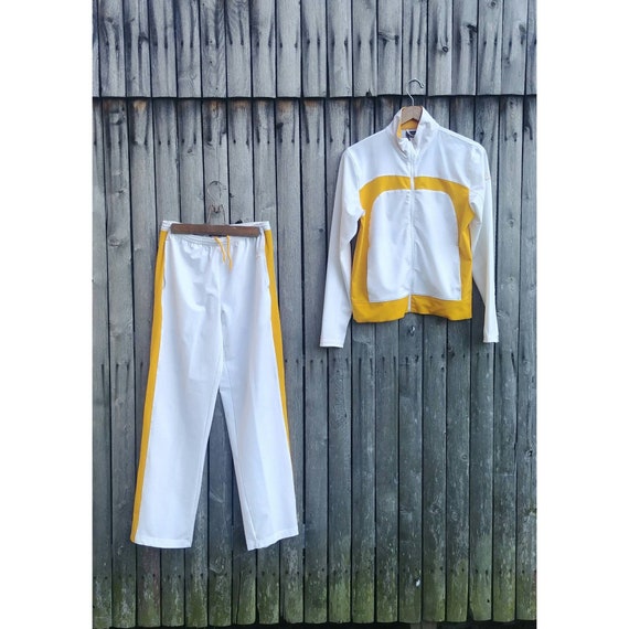 Tuta kappa vintage anni '90 bianco giallo senape | Etsy Italia