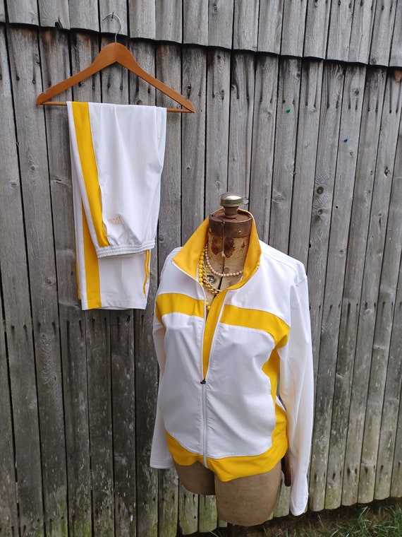 Vintage 90s Kappa Complete Track Suit Mustard Yellow -
