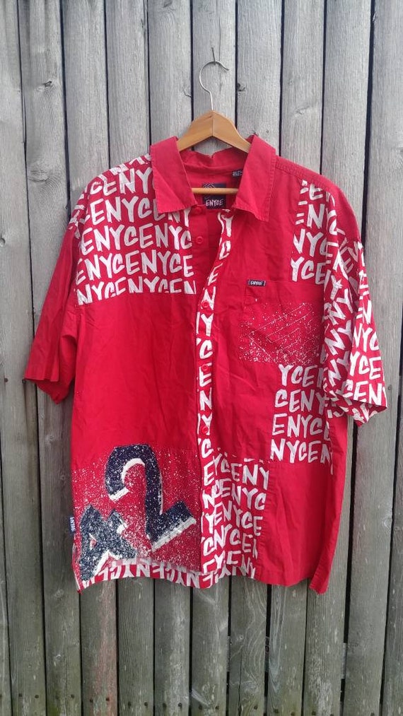 Vintage 90s Enyce Cotton Button Down Shirt - Urban