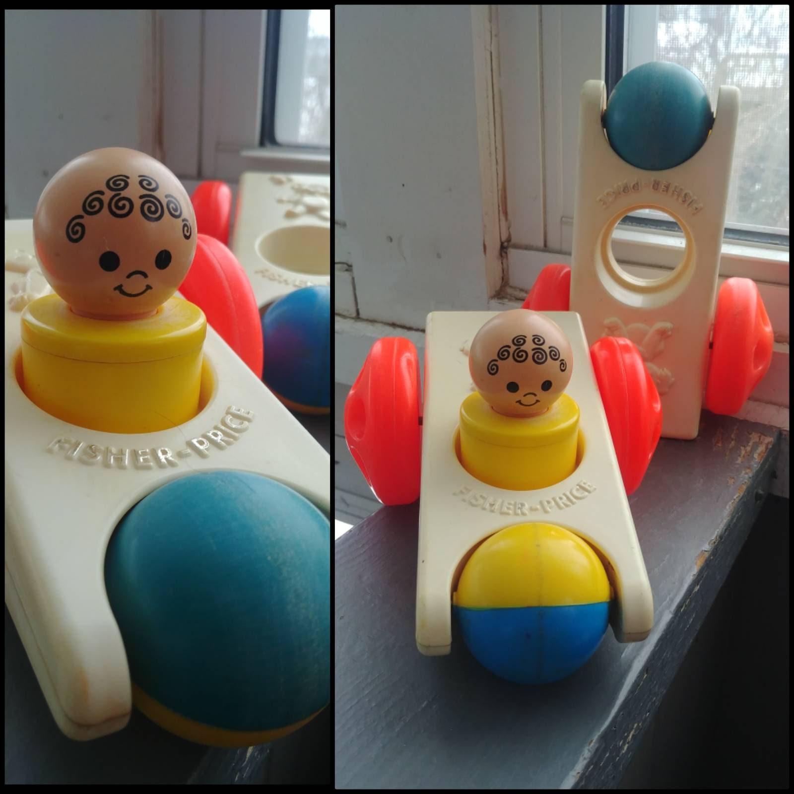 Vintage 70s Fisher Price Little People Click N Clatter Push - Etsy