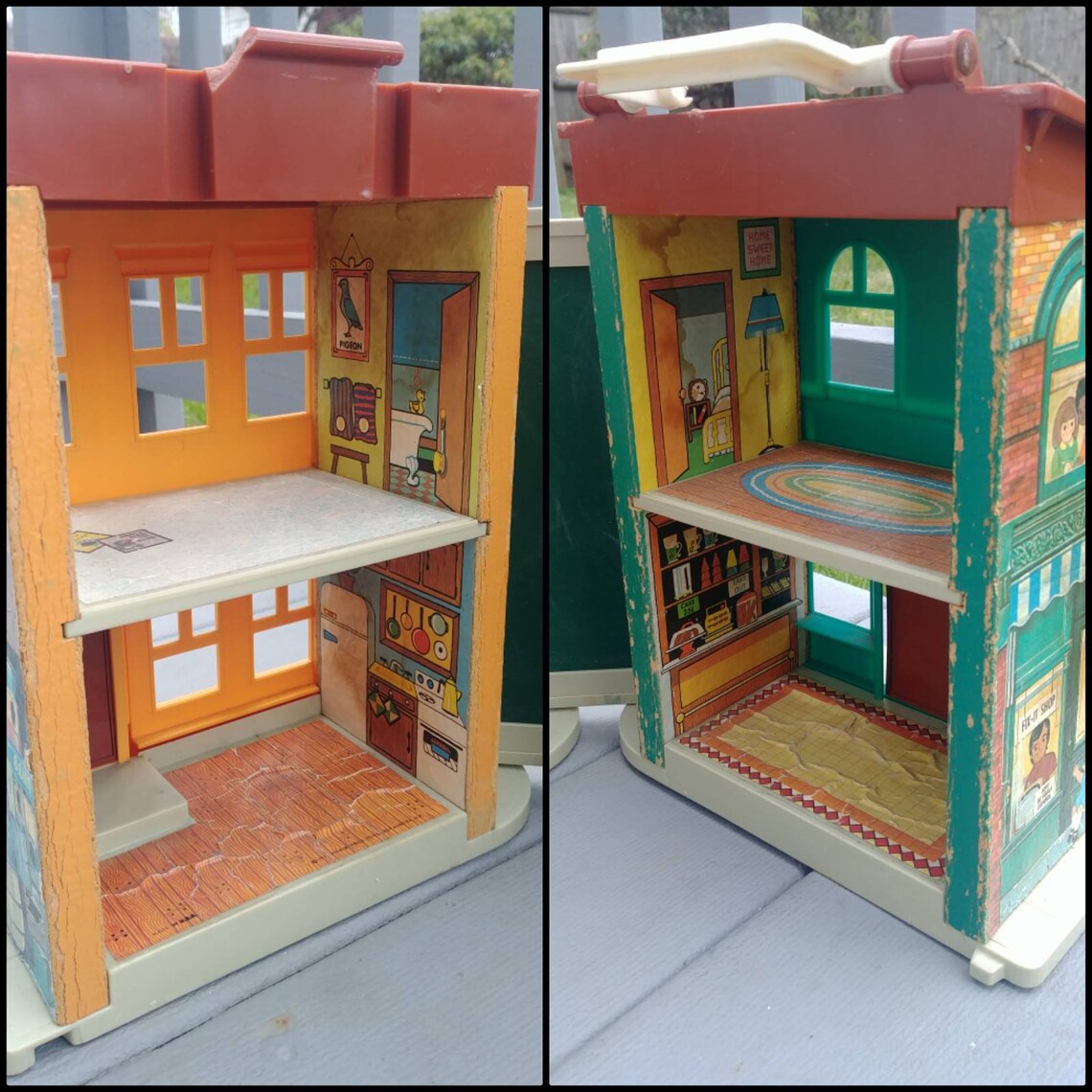 Vintage 70s Fisher Price Play Family Sesame Street 1975 Etsy