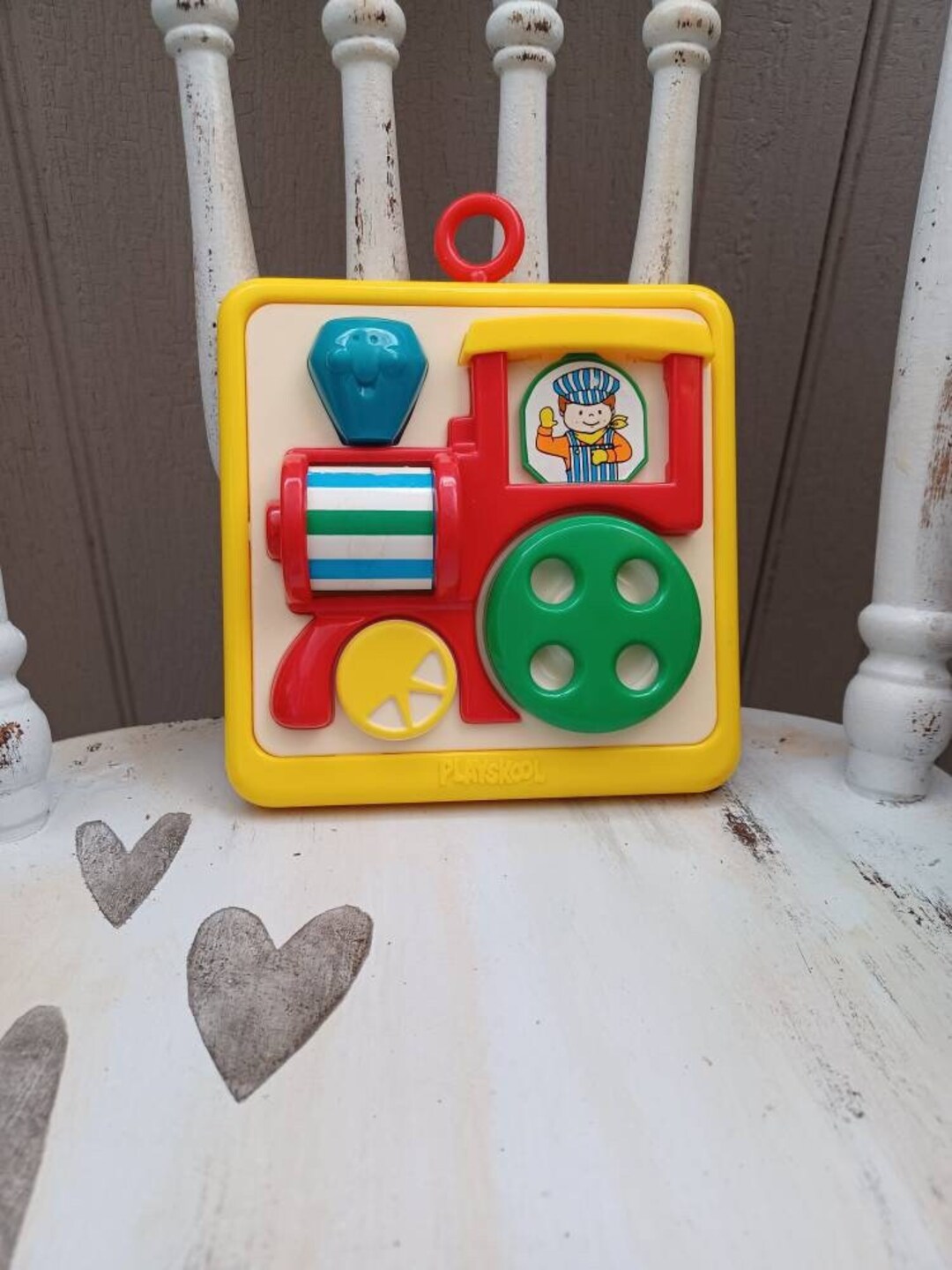 Vintage 80s Playskool Lil Busy Box 1988 Hasbro Baby Learning Toy