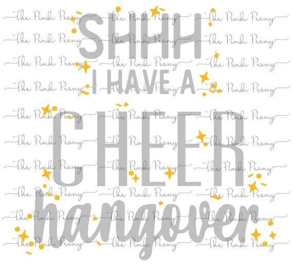 Shhh I Have A Cheer Hangover T-Shirt Shhh I Have A Cheer Hangover T-Shirt