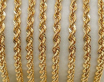18Kゴールドロープチェーン：重量感のある丈夫なネックレス - Etsy 日本