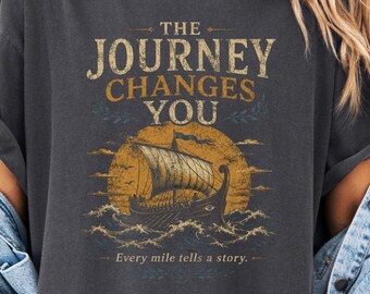 Vintage Journey Shirt, Adventure Graphic Tee, Retro Sailing Shirt, Coastal Explorer Tee, Travel Lover Gift, Comfort Colors Shirt