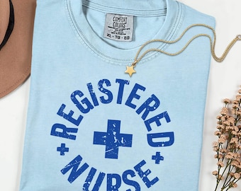 Comfort Colors Nurse Shirt, Registered Nurse Tee