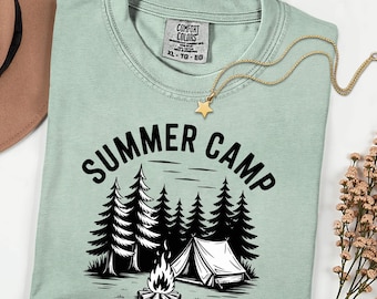 Comfort Colors Summer Family Camp Shirt – Matching Cousin Camping Tee – Fun Outdoor Crew T-Shirt