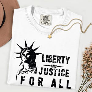Liberty And Justice For All Shirt, Fundamental Rights T-shirt, Antiracism Human Rights Equality Tee