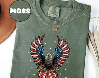 Comfort Colors Patriotic USA 1776 T-Shirt: 4th of July United States Pride