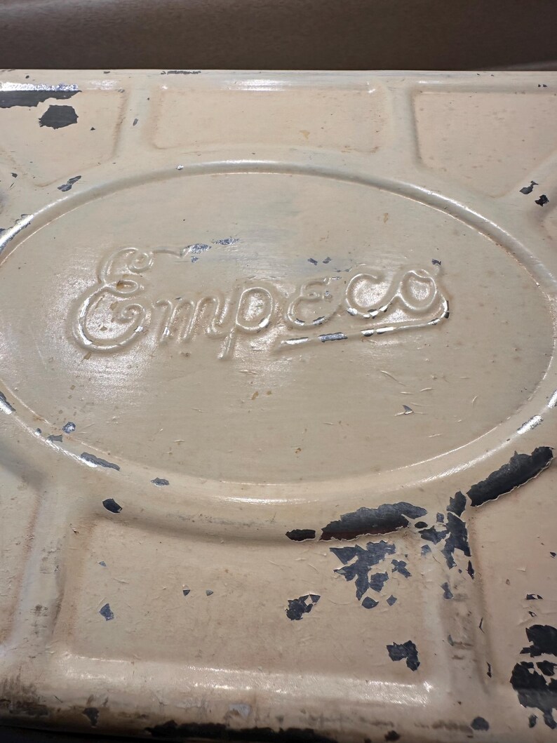 Vintage Empeco Metal Bread Box Etsy