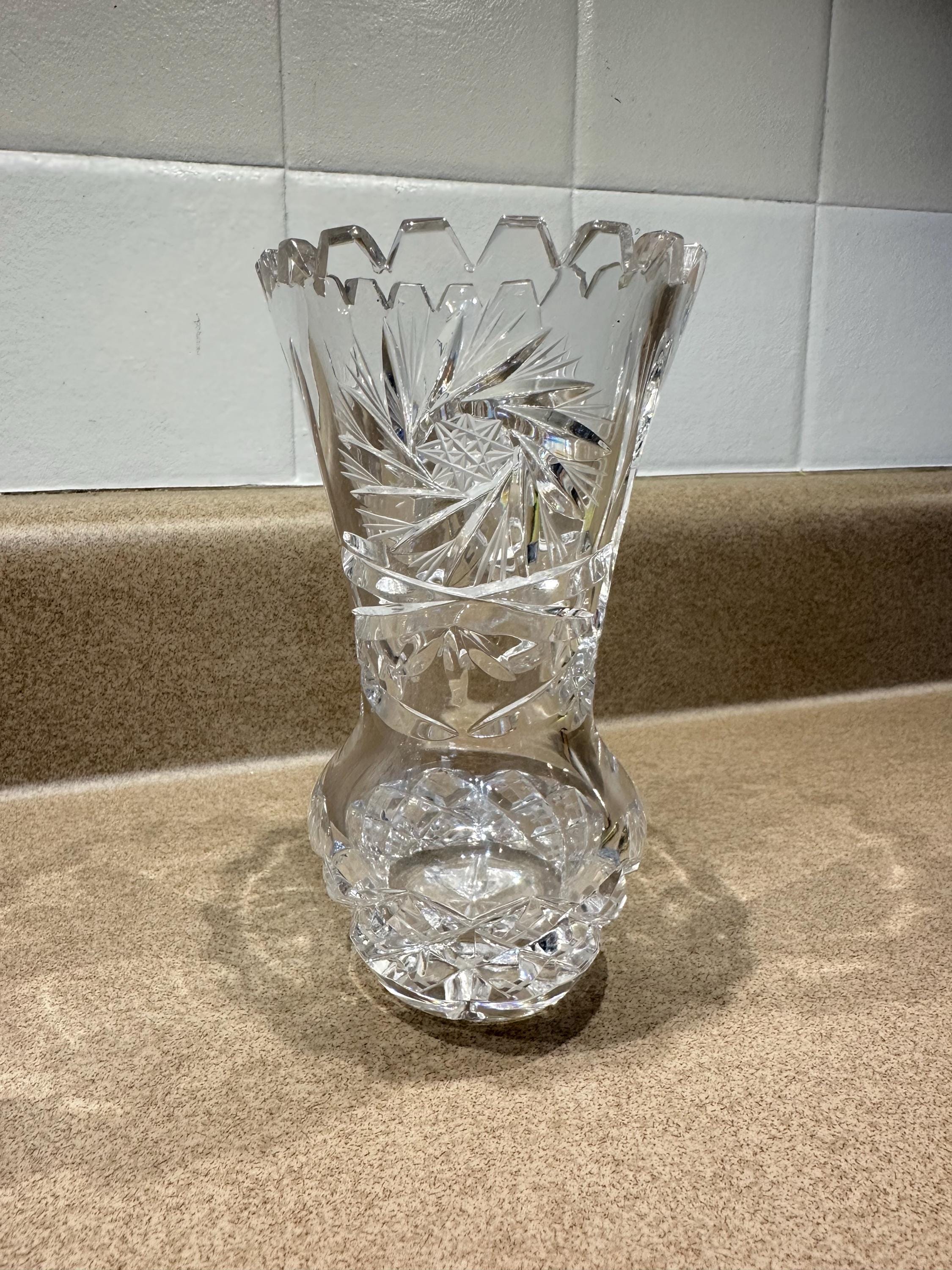 Star of David Vase Lead Crystal - Etsy