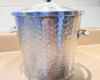 Hammered Aluminum Ice Bucket