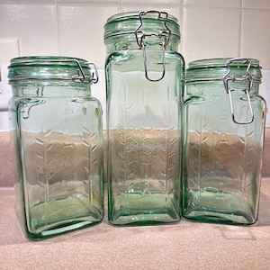 Set of 3 Green Pasta Containers