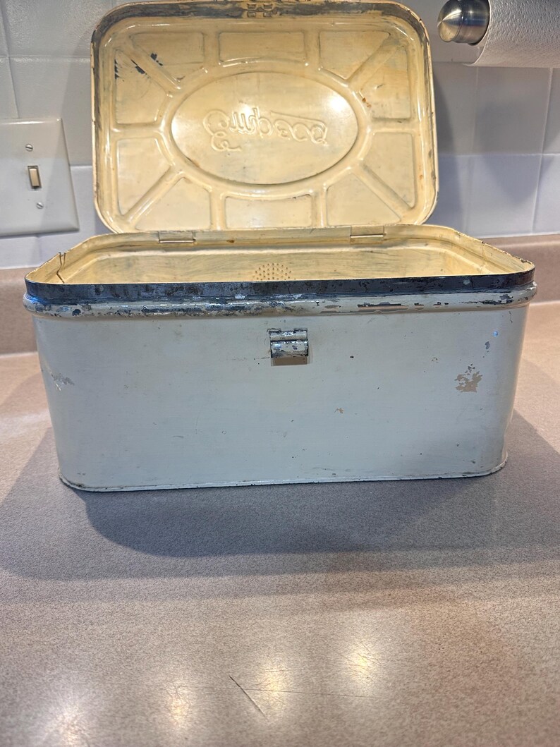 Vintage Empeco Metal Bread Box Etsy