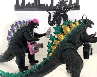 Godzilla Teen Tourists 6.5 inches tall 12 inches long