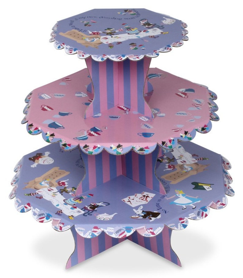 Alice in Wonderland Cupcake Stand Etsy