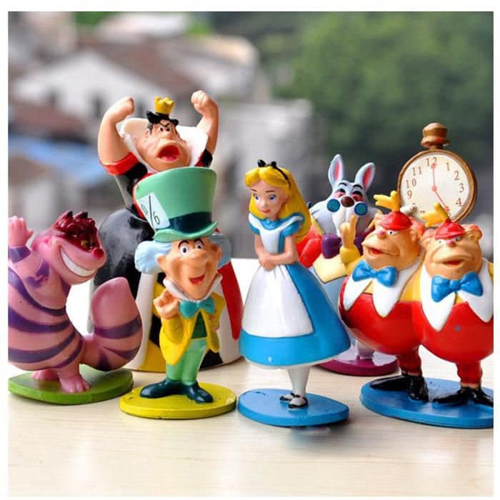 Alice in Wonderland Figures 2.5 Inches 