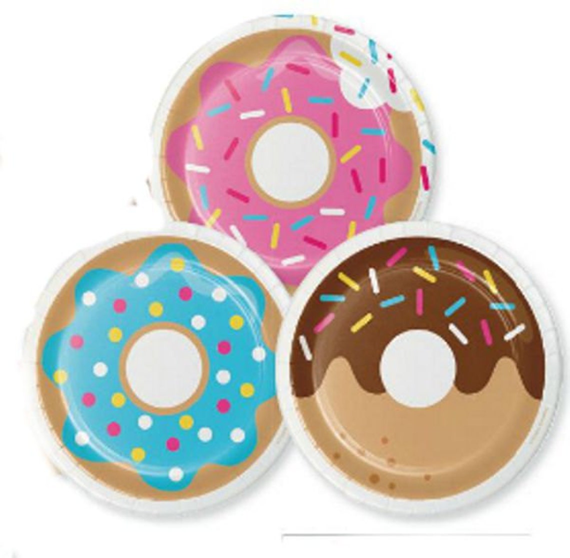 Donut Party Plates Napkins Balloons Tablecloths Etsy
