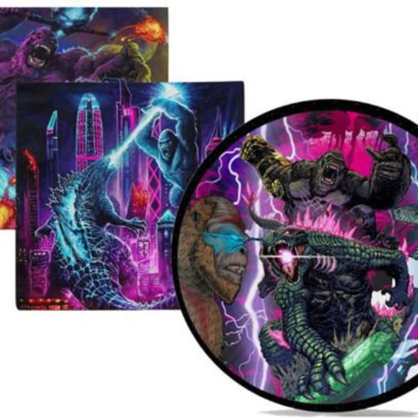 Kong Monster Godzilla Paper Plates Etsy