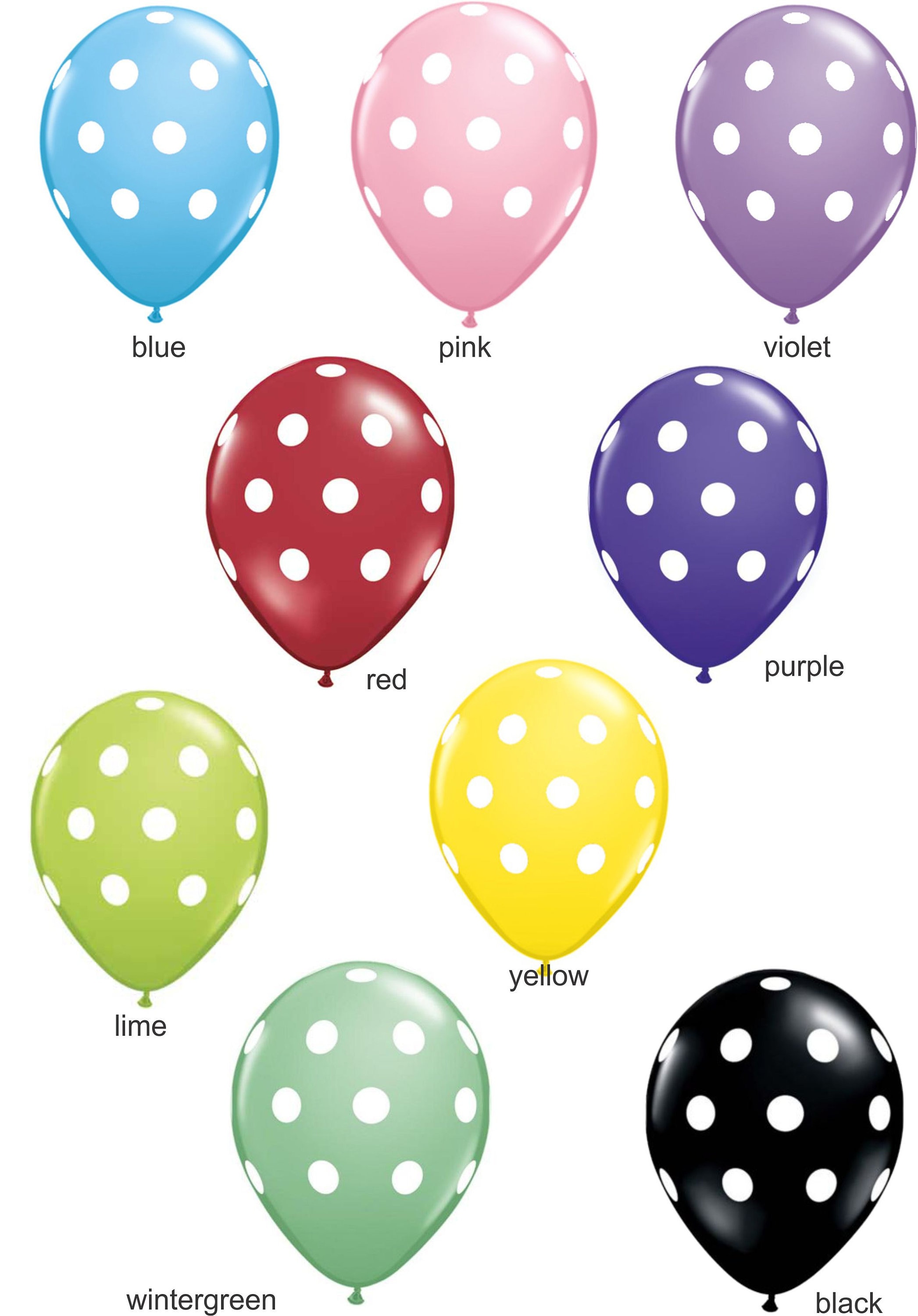 6ct, 12in, Transparent & Gold Dot Balloons