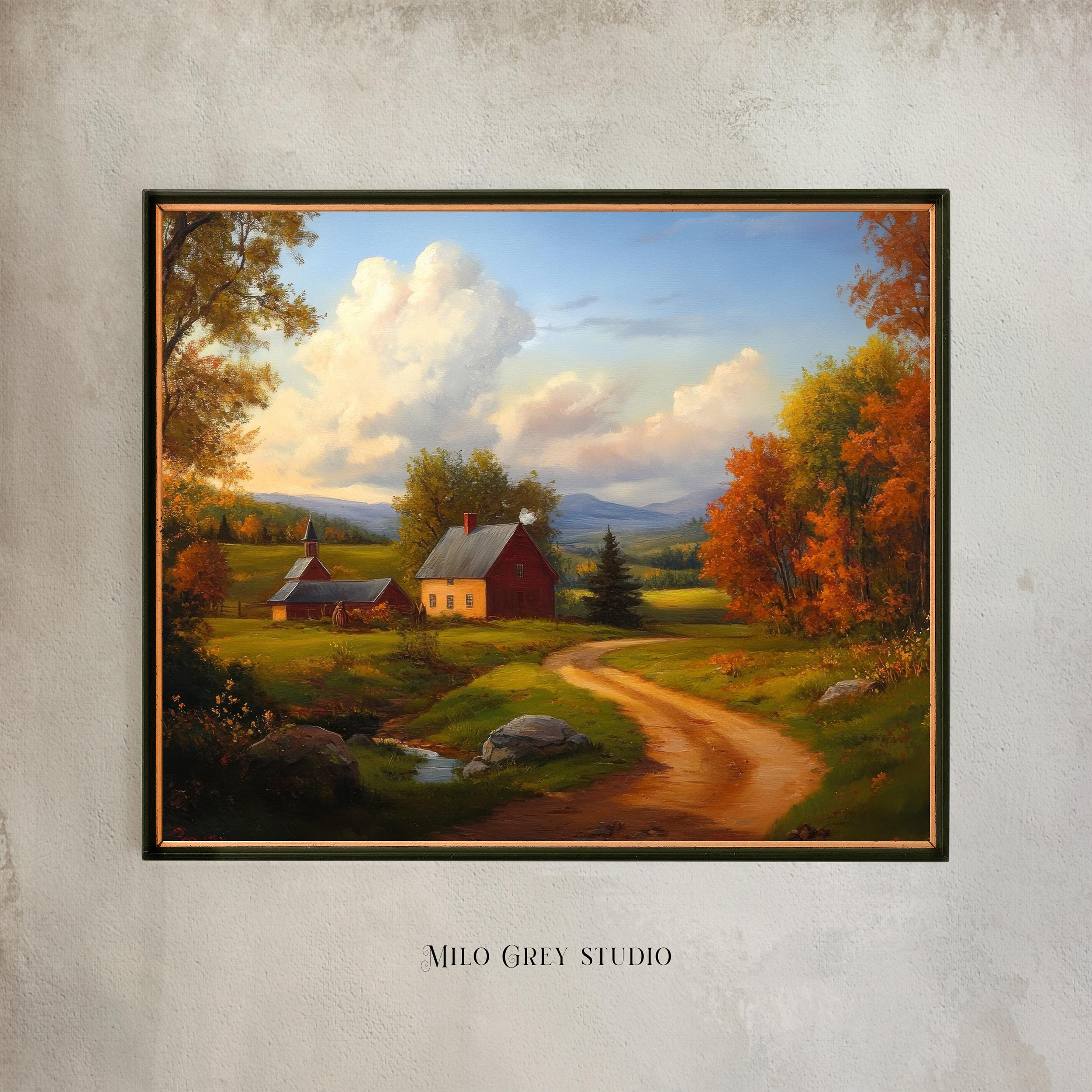 Autumn farm road - Etsy México, image size:2500x2500