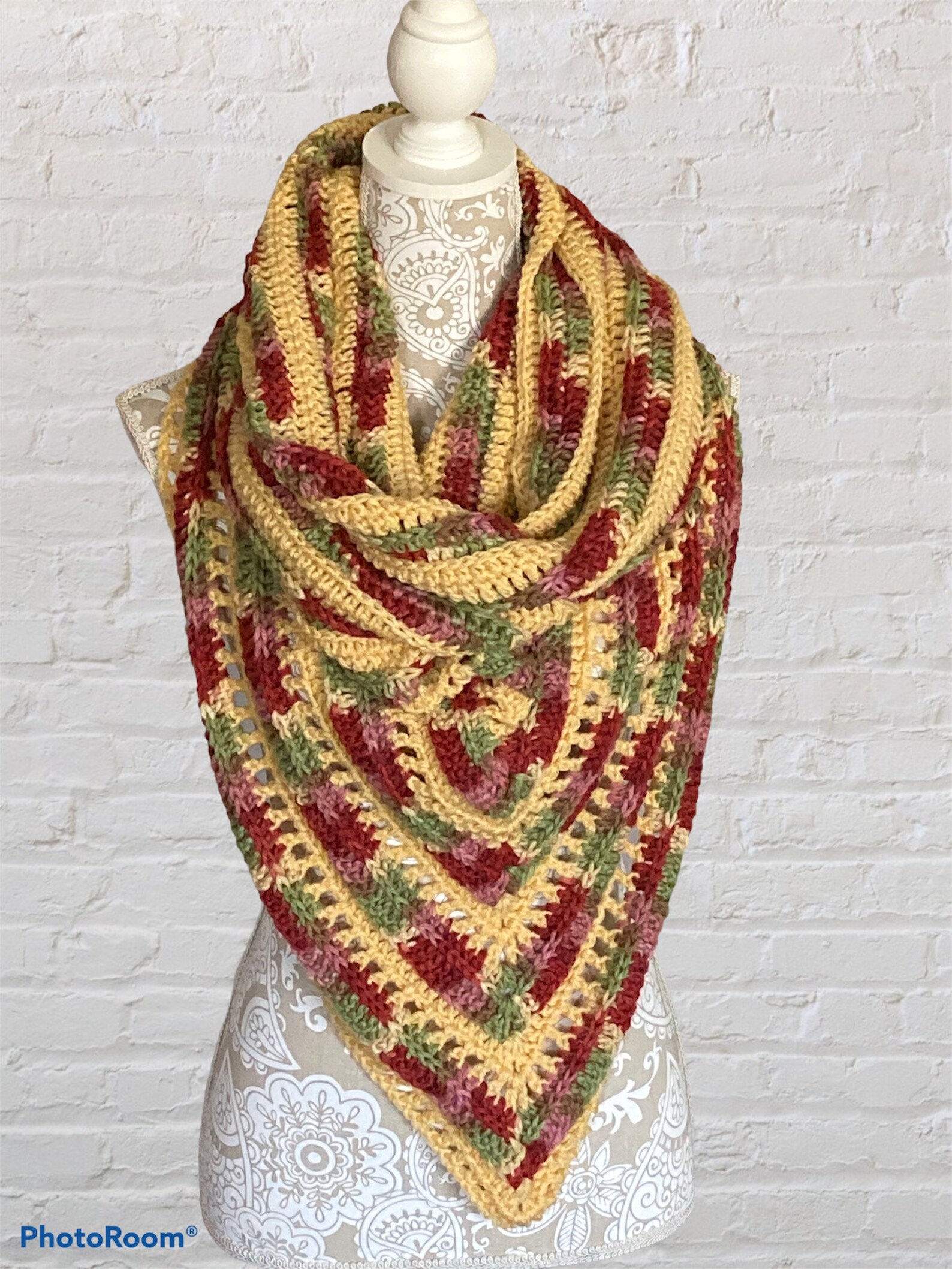 wild oleander hooded scarf crochet pattern