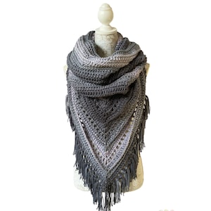 Wild oleander hooded scarf, fall, shawl, fall fashion,triangle, bandanna, Halloween, infinity scarf, poncho, scoodie, scarf, cowl, gray