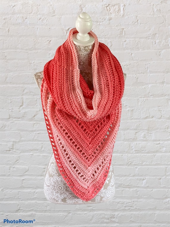 Wild Oleander Hooded Scarf, Crochet Hooded Scarf, Shawl, Bandanna